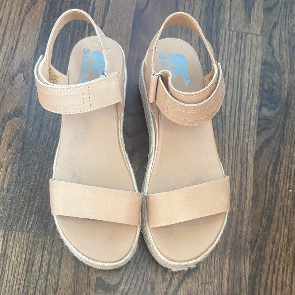 Sorel Women's Tan Espadrille Wedge Sandals
